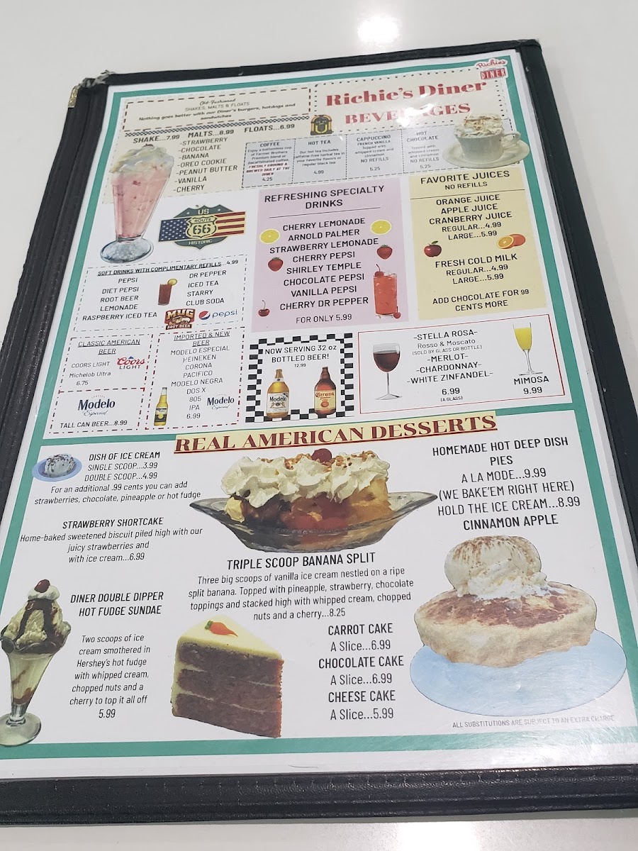 Richie's Diner Menu - Image 5